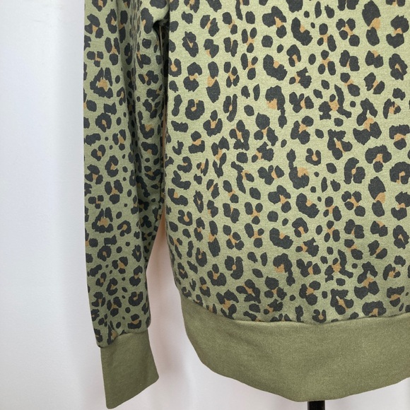 DJAB green leopard print sweater SIZE MD - Picture 7 of 9